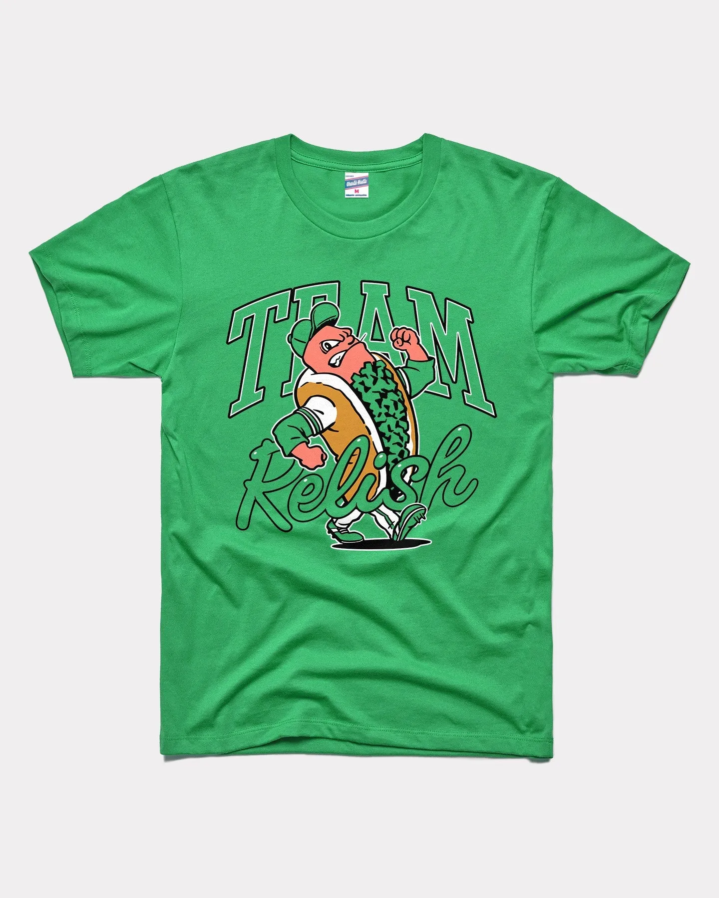 Team Relish Hot Dog Derby Green T-Shirt