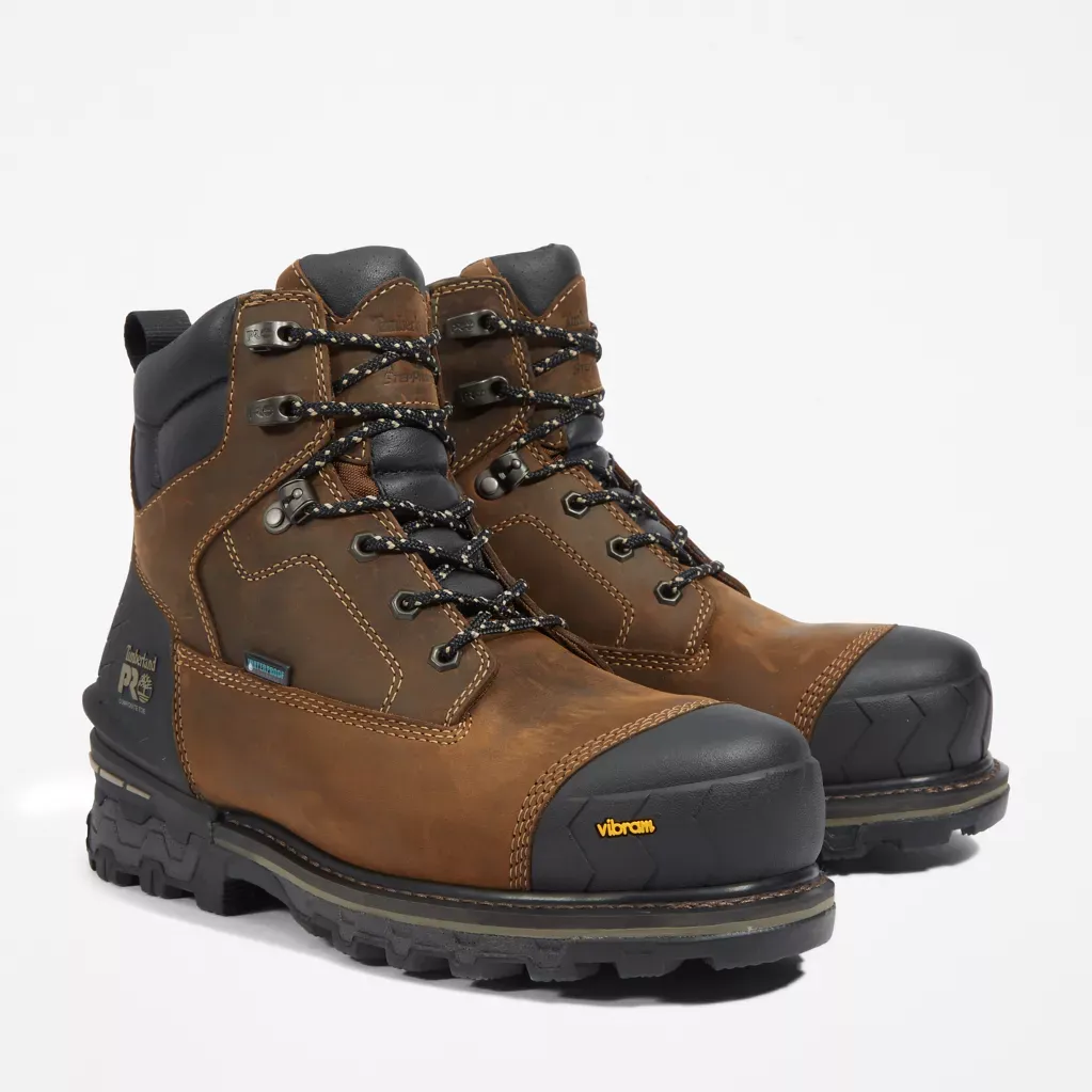 Timberland Pro Boondock HD 6" WP Comp Toe Work Boot -Brown- TB0A43GY214