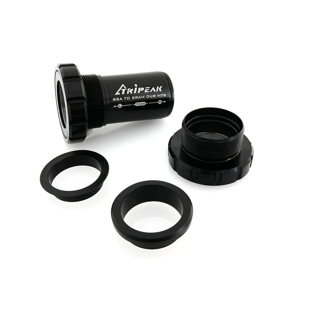 Tripeak BSA Threaded Bottom Bracket, SRAM DUB-MTB - 68/73mm - Black