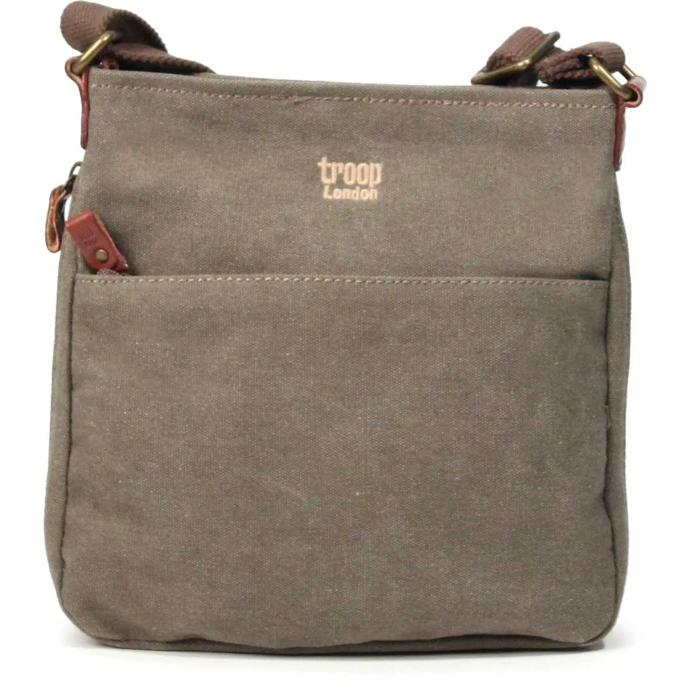 Troop London Canvas Classic Cross-Body Bag | Brown