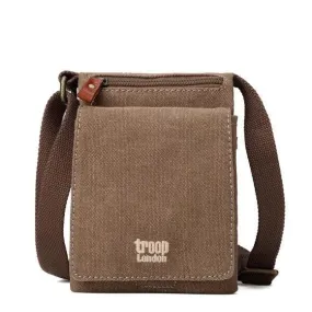 Troop London Classic Small Cross-Body Bag Brown