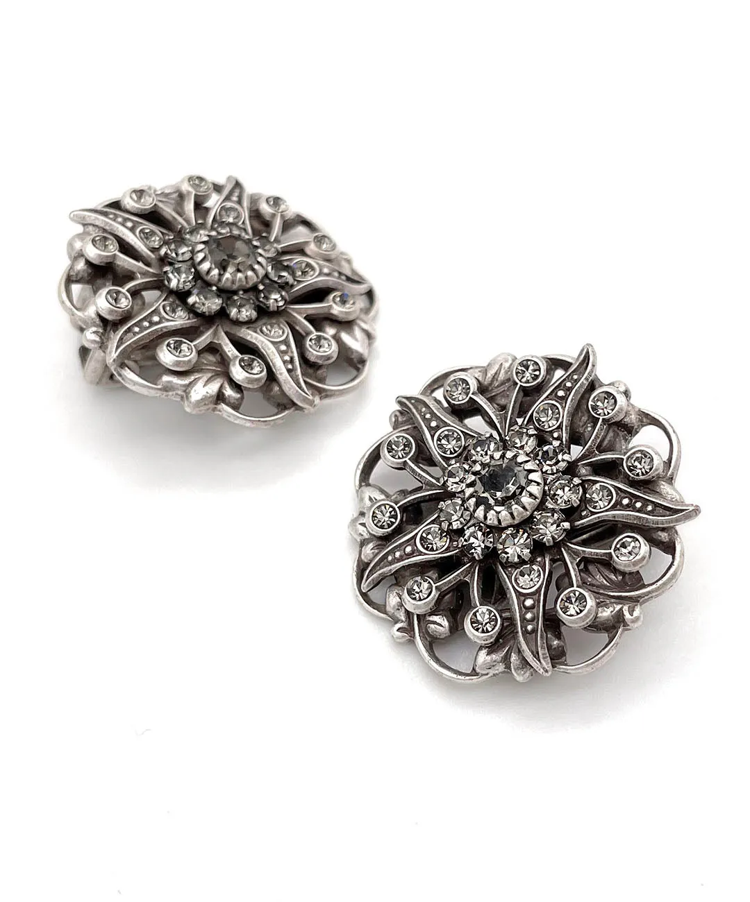 【USA輸入】ヴィンテージ KIRKS FOLLY フローラル ビジュー イヤリング/Vintage KIRKS FOLLY Floral Bijou Clip On Earrings