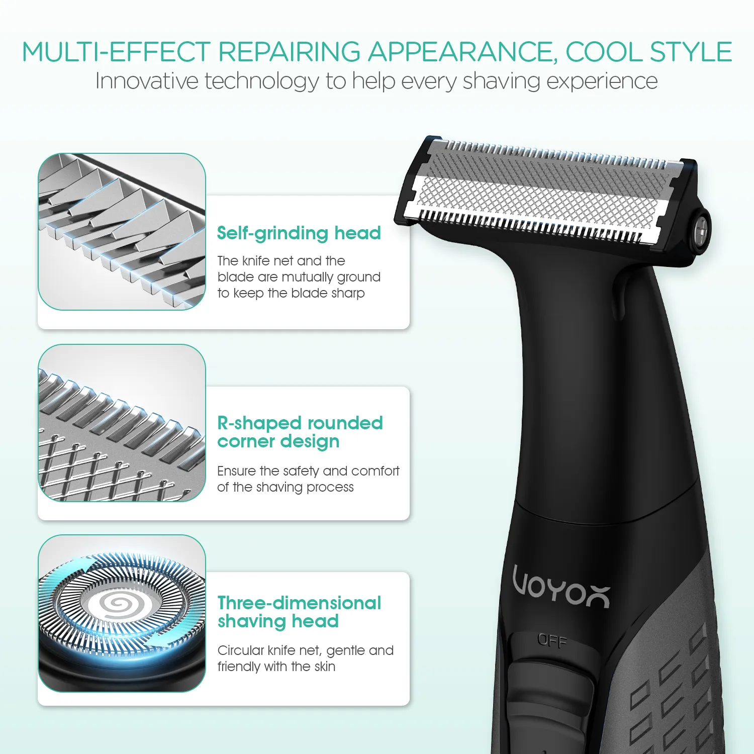 VOYOR Beard Trimmer for Men TX510