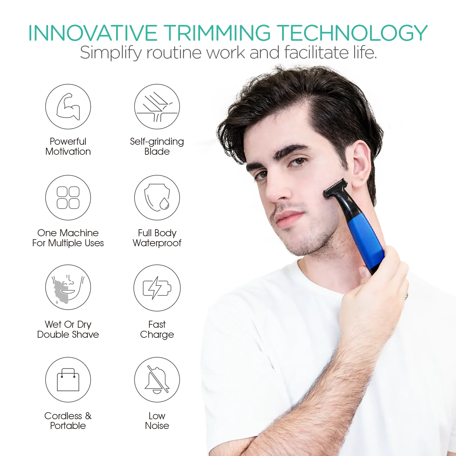 VOYOR Beard Trimmer for Men TX510