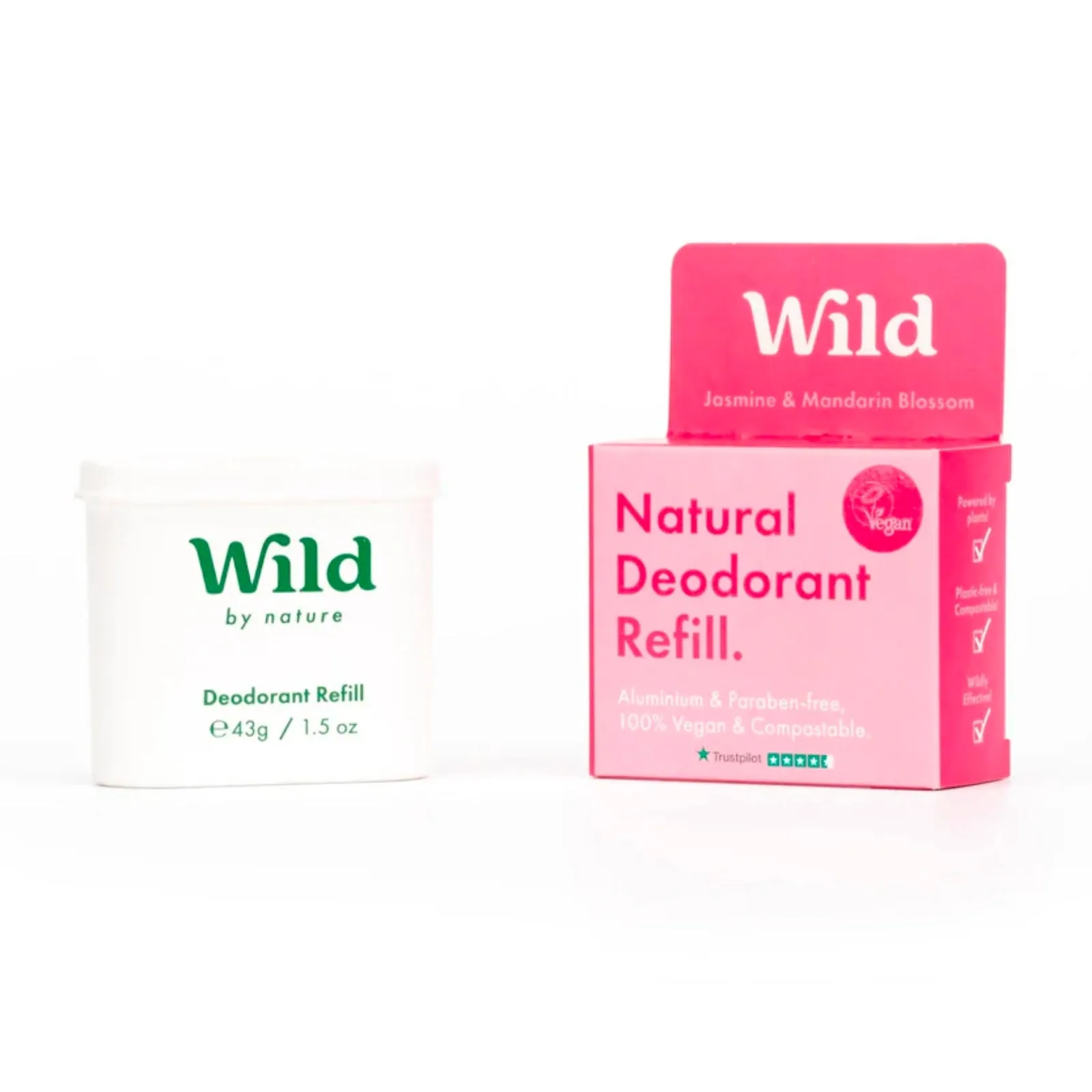 Wild | Natural Deodorant Refill | Jasmine and Mandarin Blossom