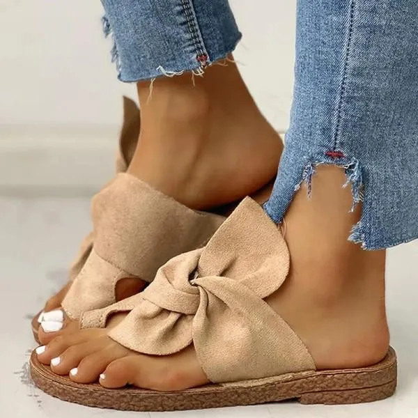 Women'S Bow Soft Bottom Beach Slippers 41082066