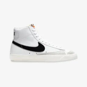 womens nike blazer mid (white/black)