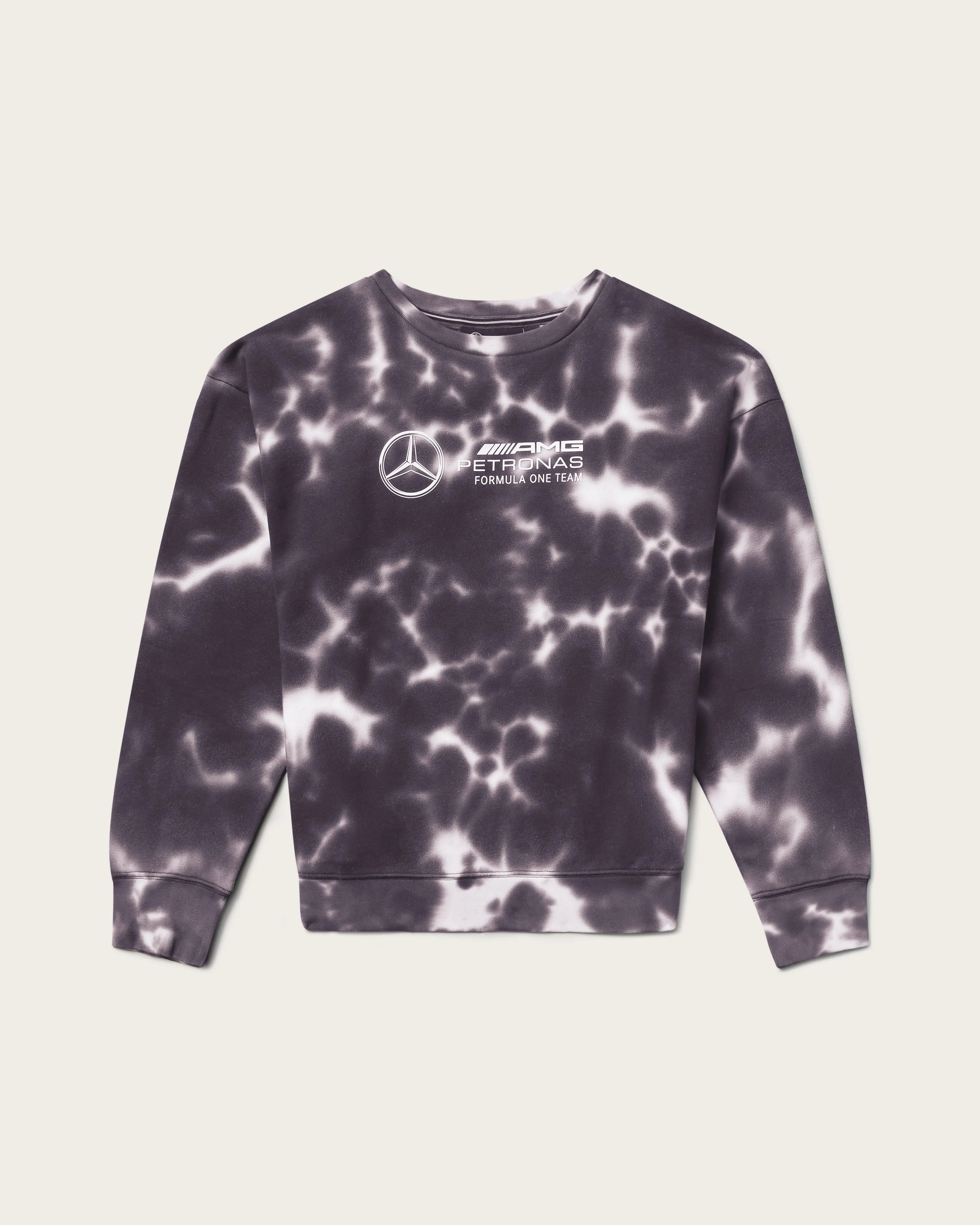 Womens Tie Dye Crew Grey