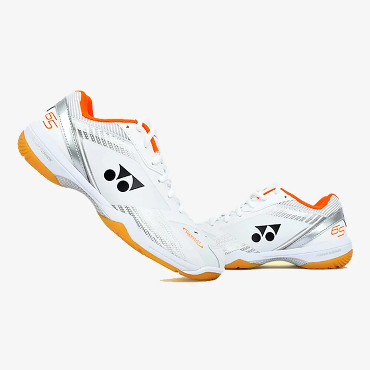 Yonex Power Cushion 65 Z3 Wide Badminton Shoe - White/Orange