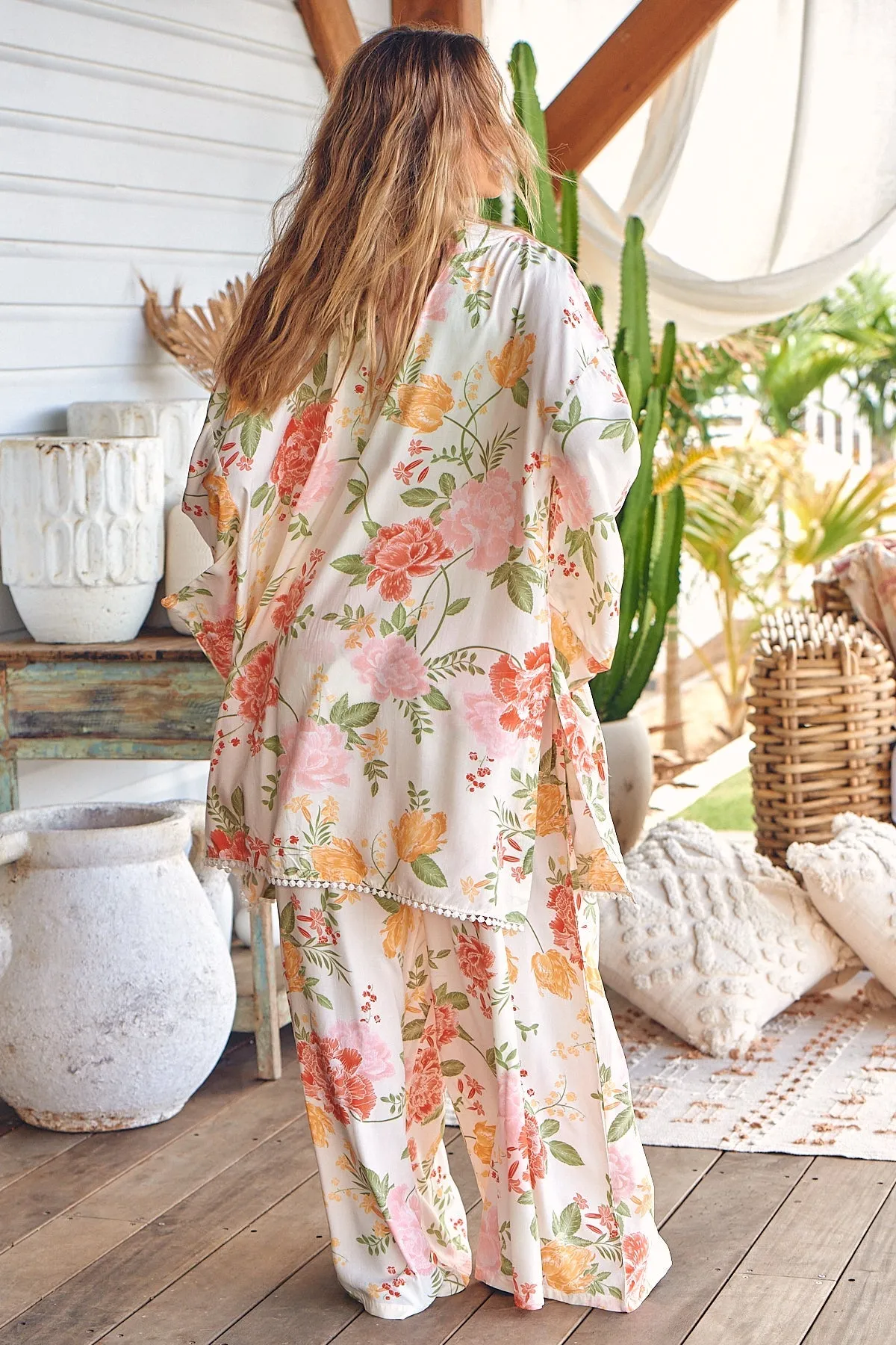 Zoran Kimono Verbena print