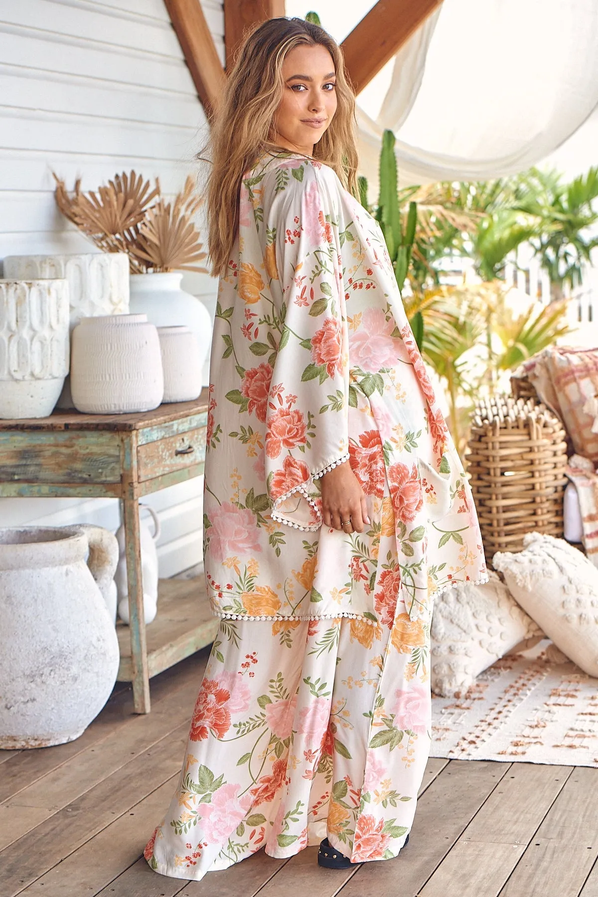 Zoran Kimono Verbena print