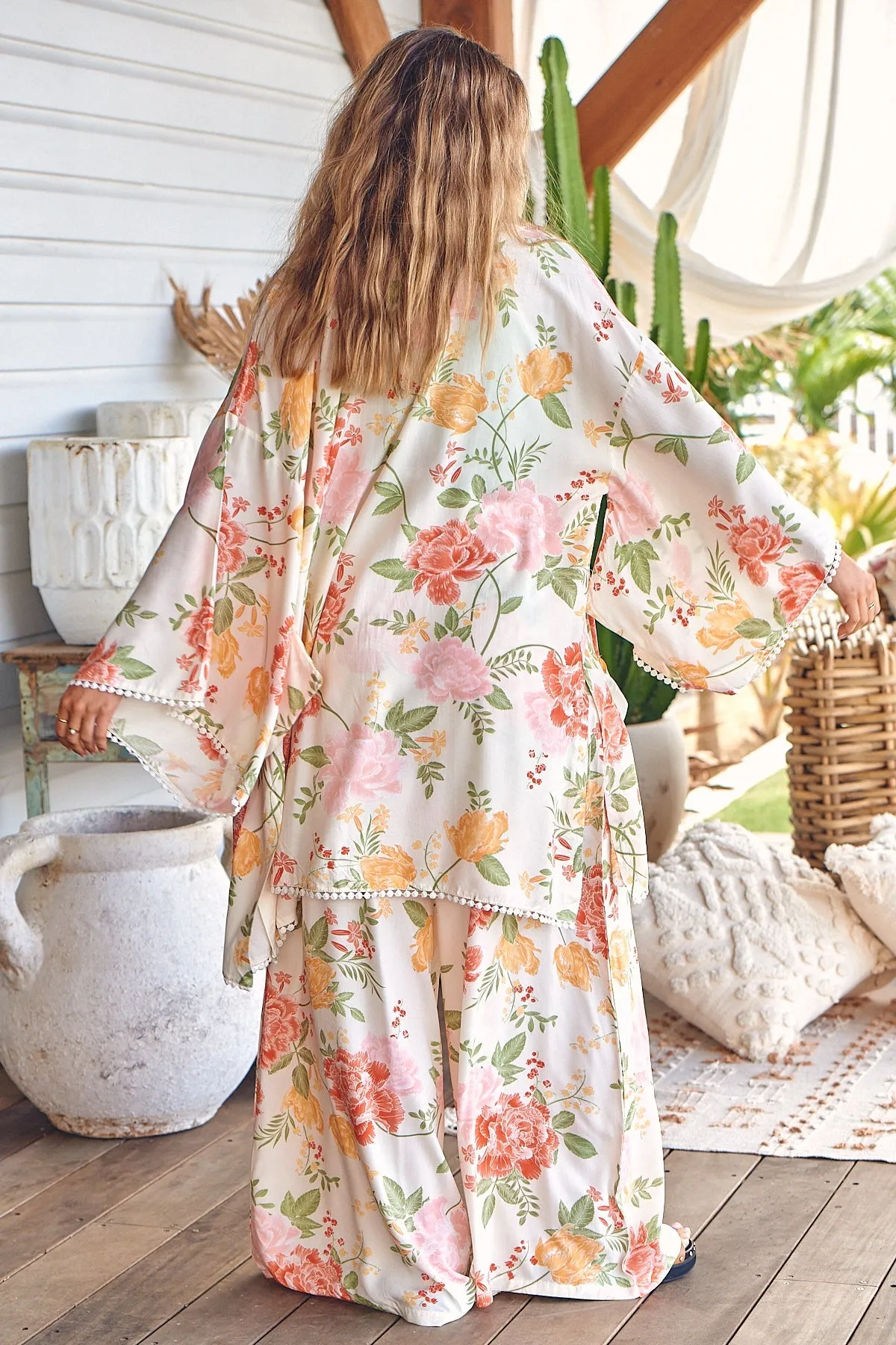 Zoran Kimono Verbena print